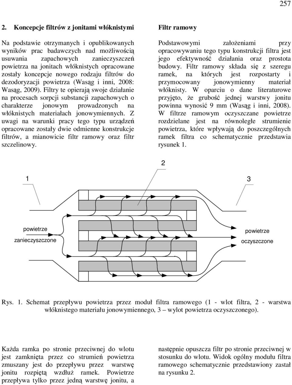 Filtry te opierają swoje działanie na procesach sorpcji substancji zapachowych o charakterze jonowym prowadzonych na włóknistych materiałach jonowymiennych.