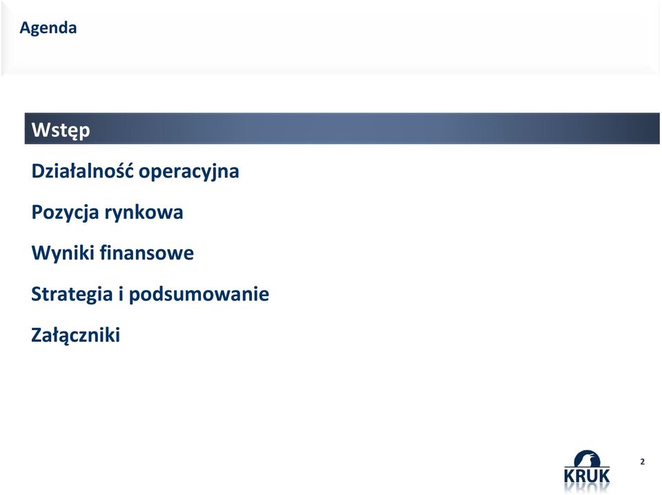 Wyniki finansowe Strategia