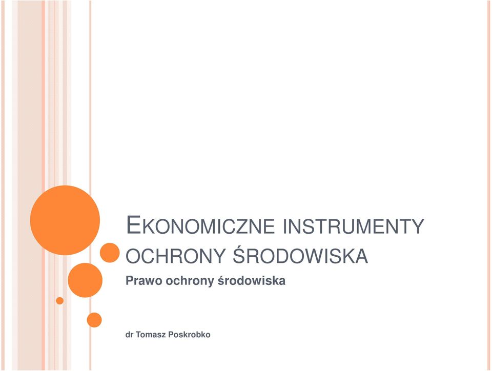 ŚRODOWISKA Prawo