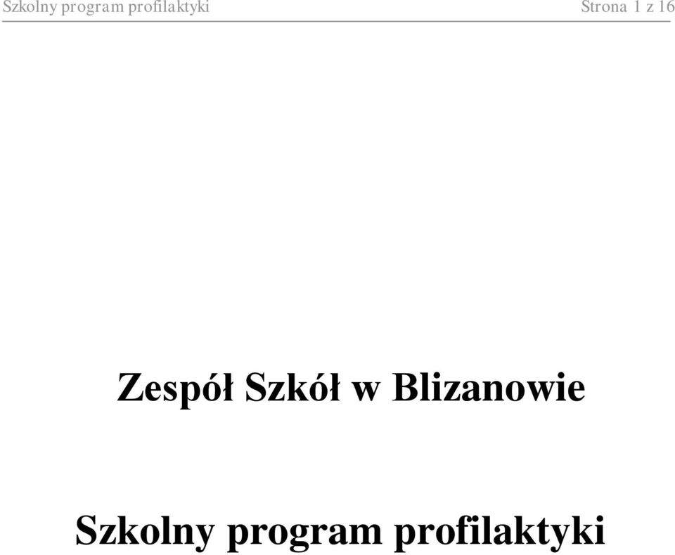 16 Zespół Szkół w