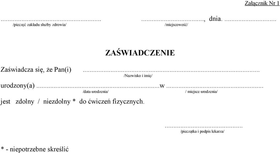 się, że Pan(i)... /Nazwi