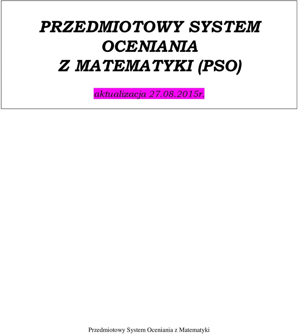 MATEMATYKI (PSO)