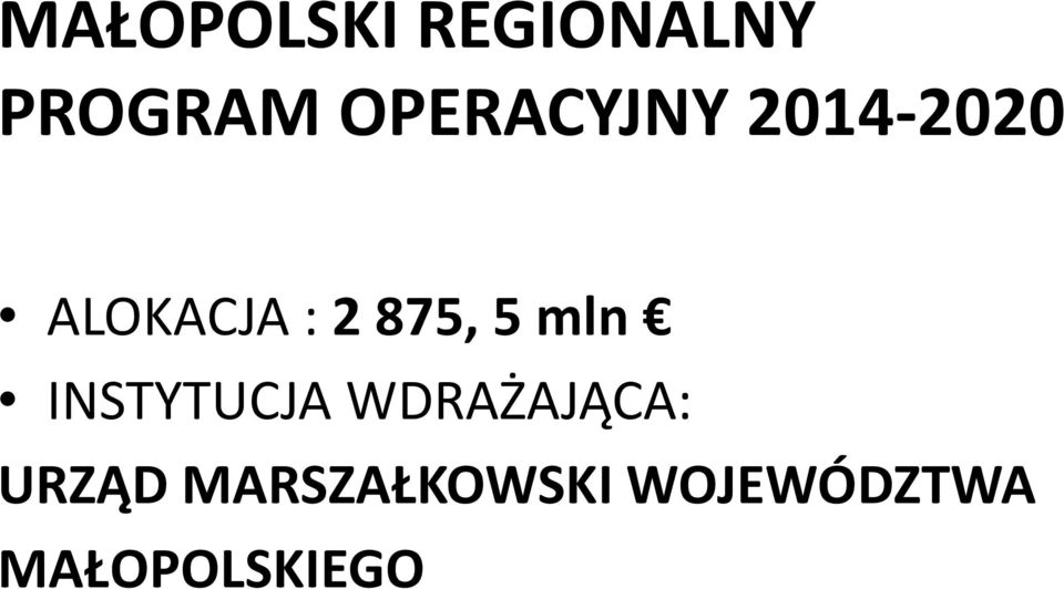 2875, 5 mln INSTYTUCJA WDRAŻAJĄCA: