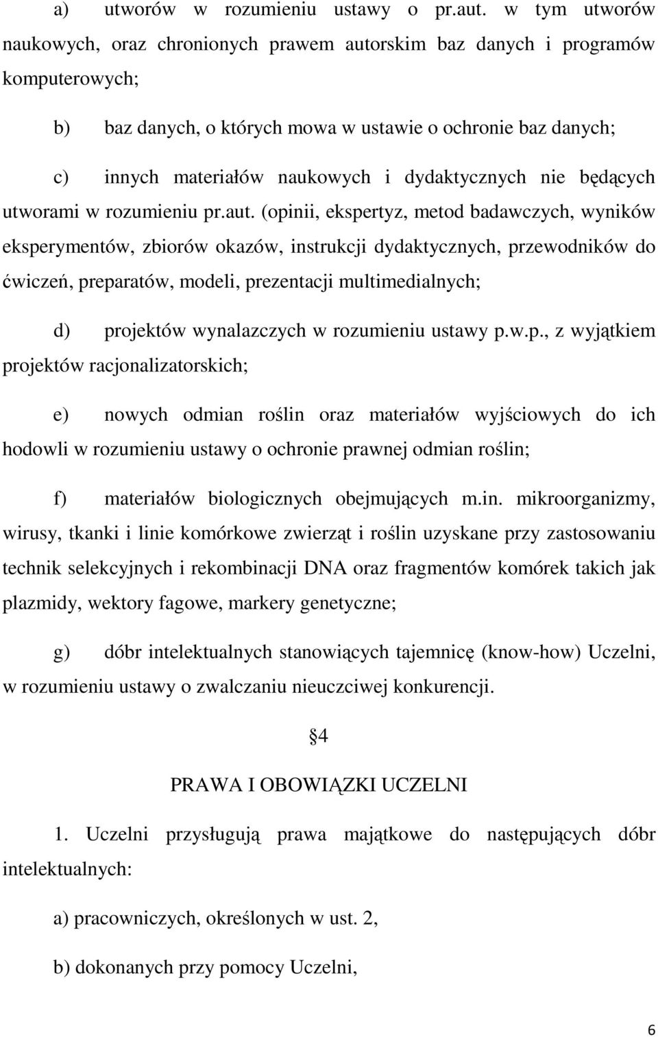 dydaktycznych nie będących utworami w rozumieniu pr.aut.