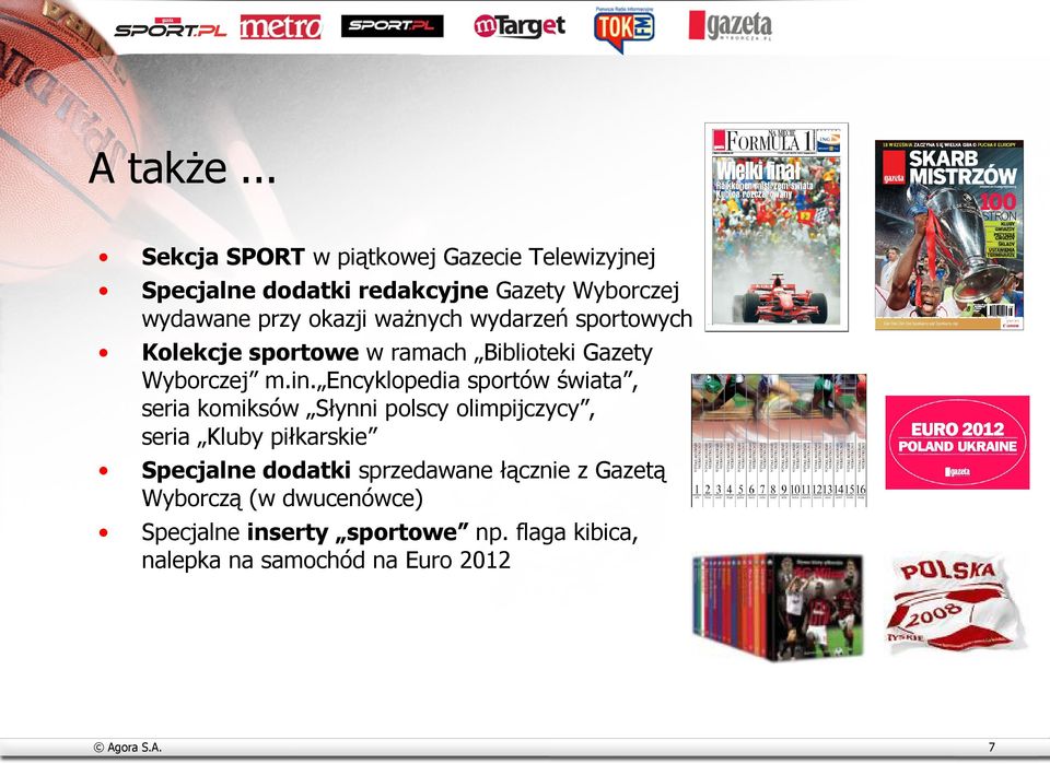 waŝnych wydarzeń sportowych Kolekcje sportowe w ramach Biblioteki Gazety Wyborczej m.in.