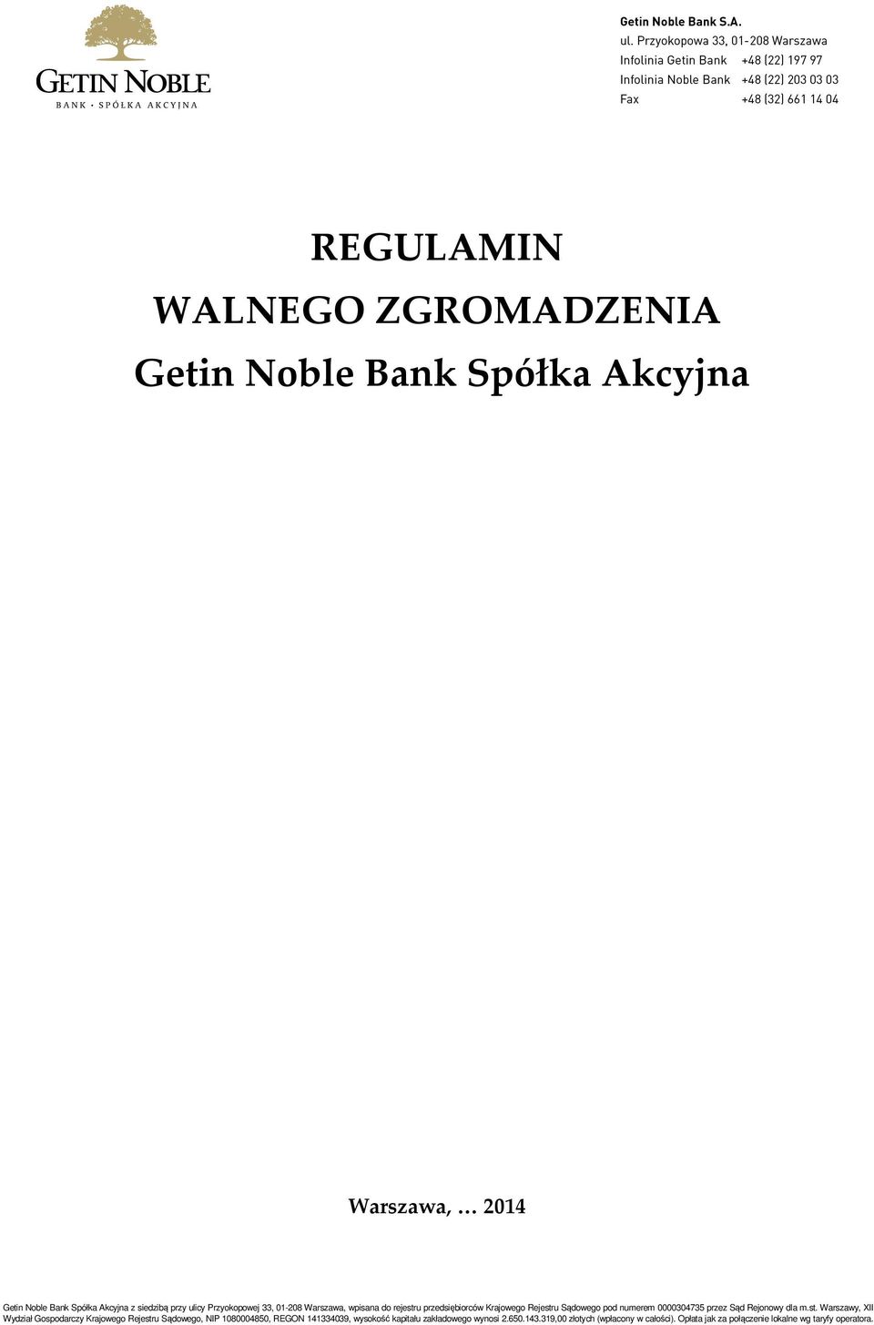 Noble Bank Spółka