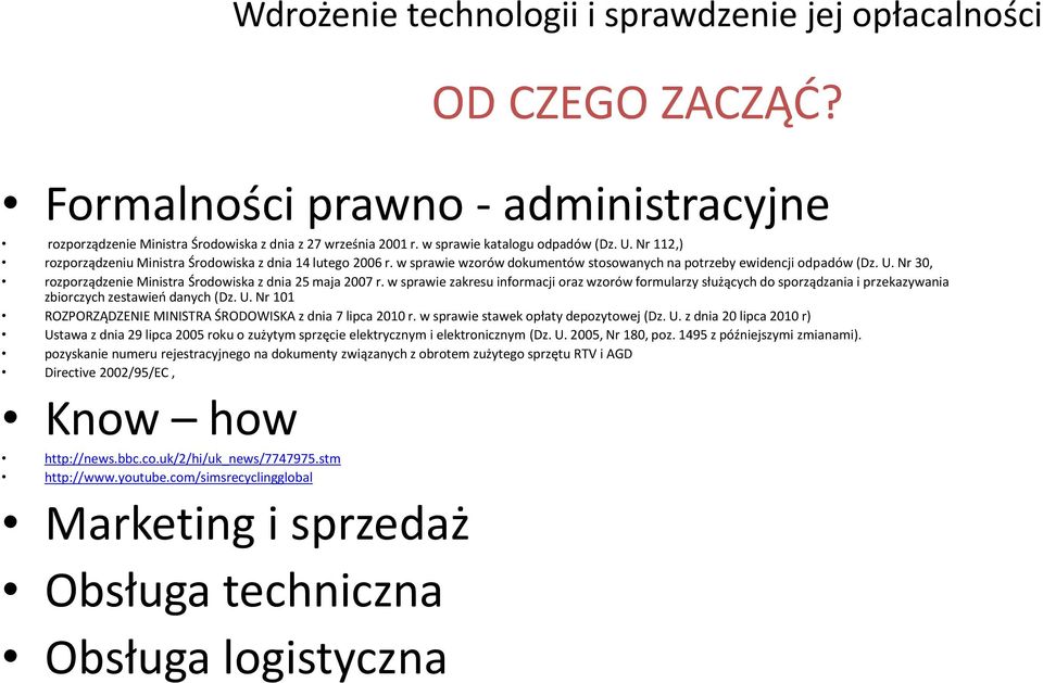 Nr 30, rozporządzenie Ministra Środowiska z dnia 25 maja 2007 r. w sprawie zakresu informacji oraz wzorów formularzy służących do sporządzania i przekazywania zbiorczych zestawieo danych (Dz. U.