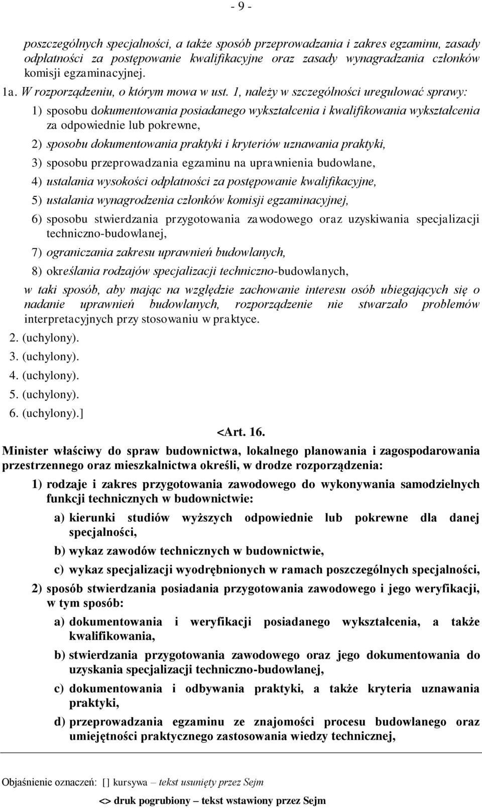 1, należy w szczególności uregulować sprawy: 1) sposobu dokumentowania posiadanego wykształcenia i kwalifikowania wykształcenia za odpowiednie lub pokrewne, 2) sposobu dokumentowania praktyki i