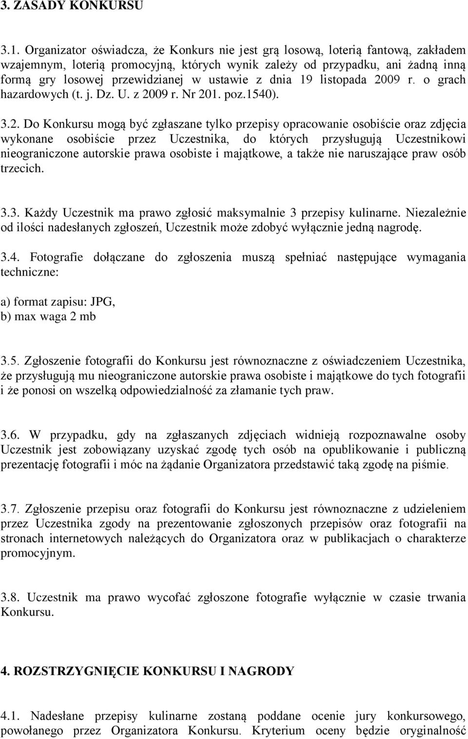 ustawie z dnia 19 listopada 20