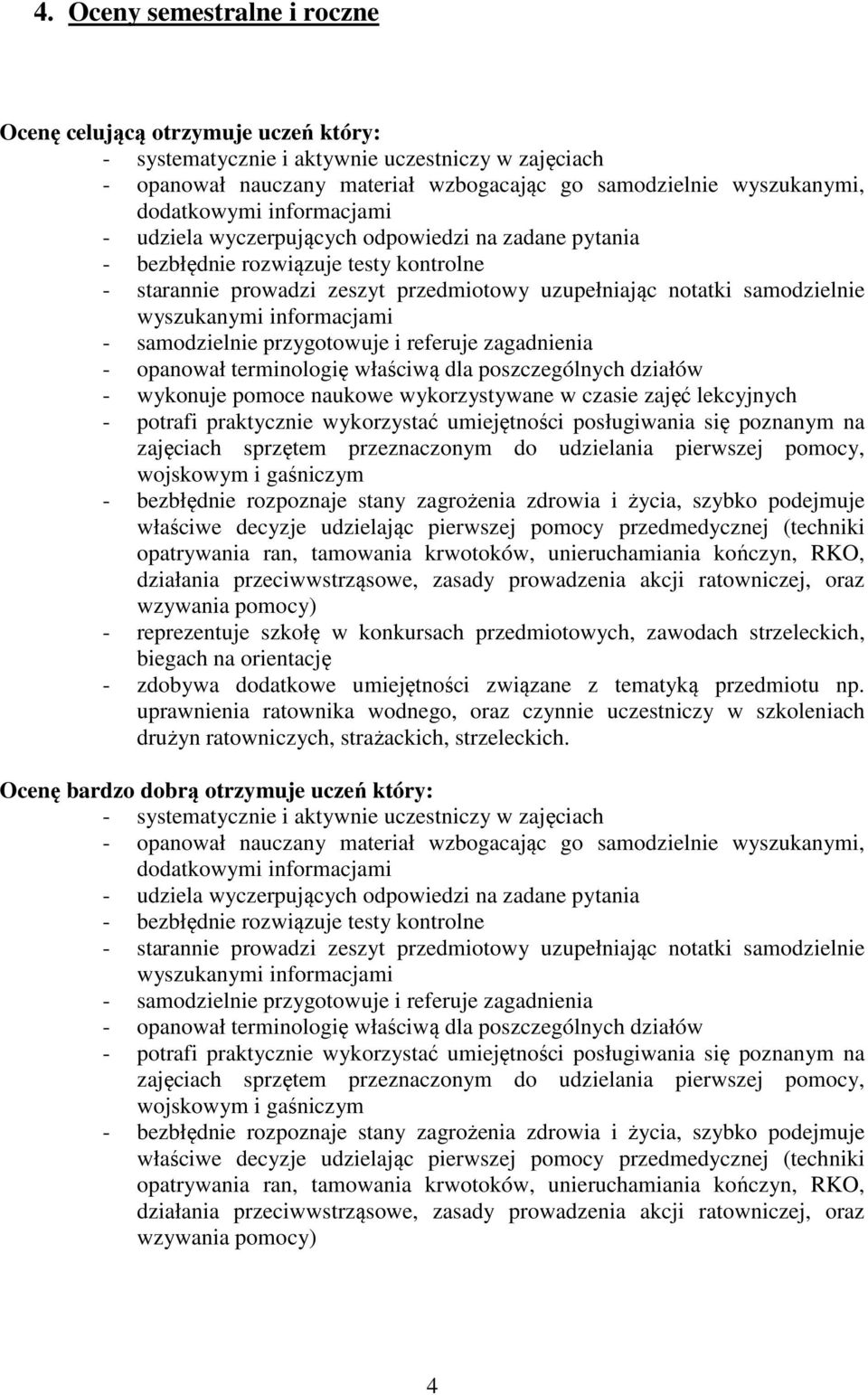 wyszukanymi informacjami - samodzielnie przygotowuje i referuje zagadnienia - wykonuje pomoce naukowe wykorzystywane w czasie zajęć lekcyjnych - potrafi praktycznie wykorzystać umiejętności