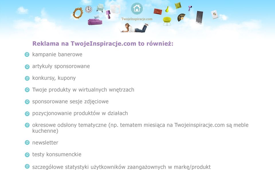 wirtualnych wnętrzach sponsorowane sesje zdjęciowe pozycjonowanie produktów w działach okresowe