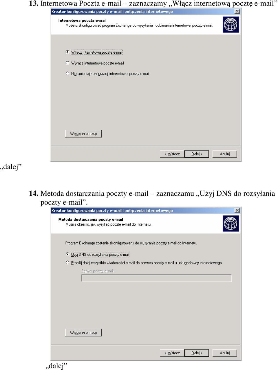 Metoda dostarczania poczty e-mail