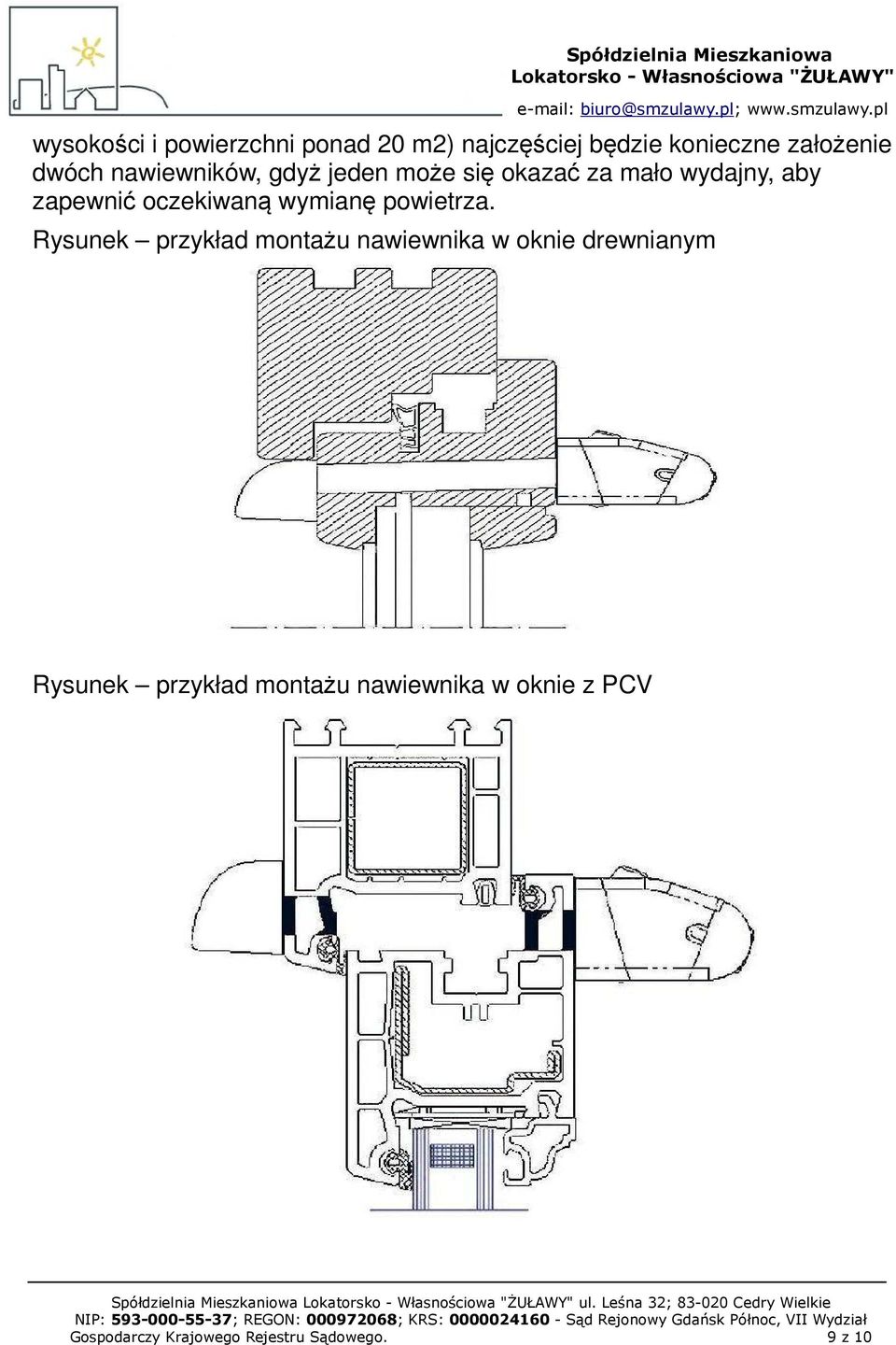 wymianę powietrza.