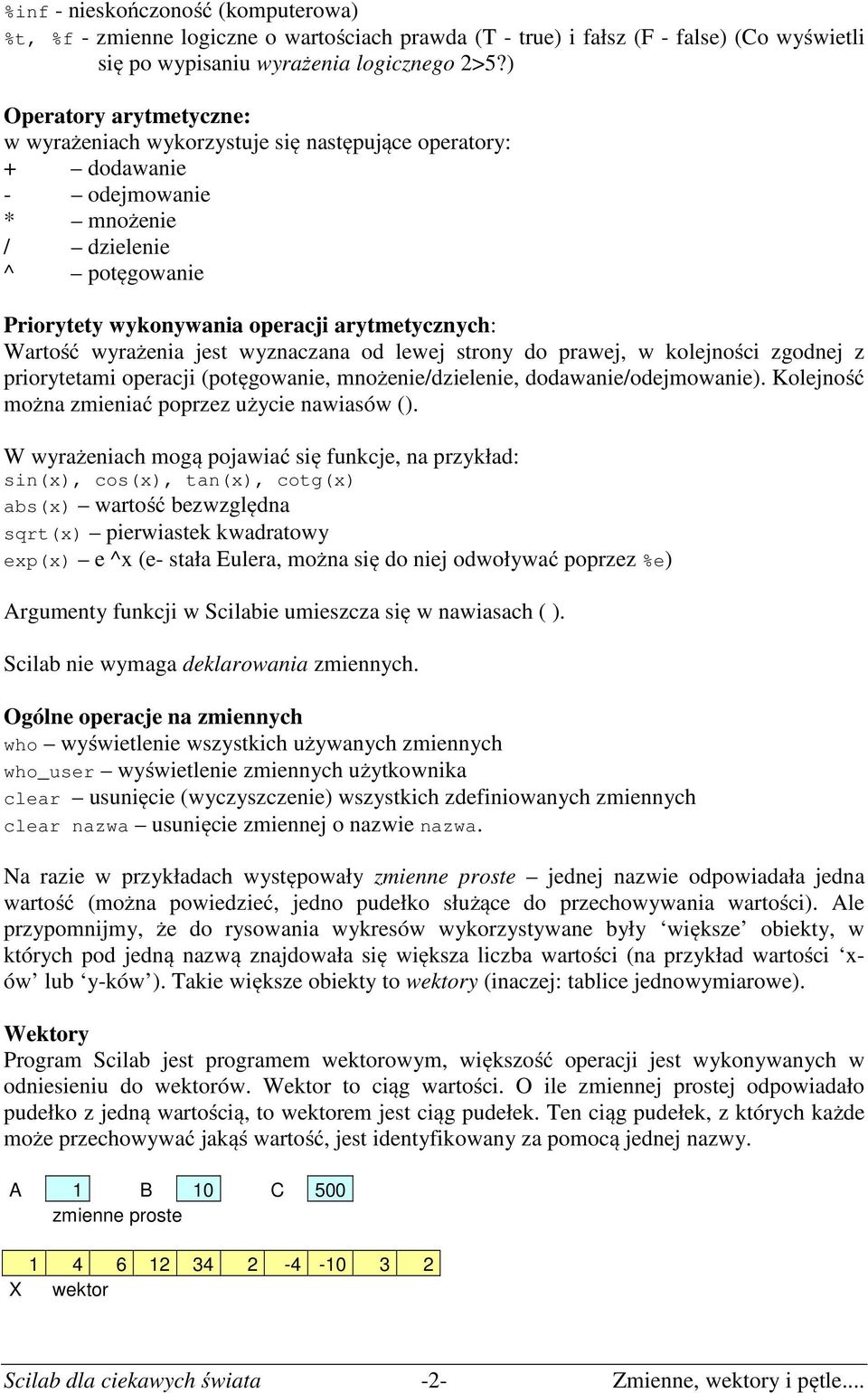 wyznczn od lewej strony do prwej, w kolejności zgodnej z priorytetmi opercji (potęgownie, mnożenie/dzielenie, dodwnie/odejmownie). Kolejność możn zmienić poprzez użycie nwisów ().