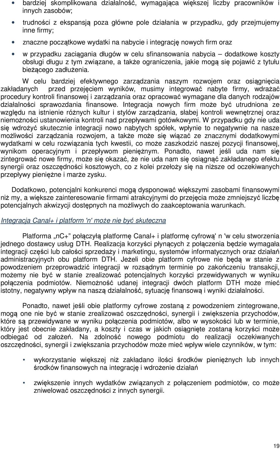 się pojawić z tytułu bieżącego zadłużenia.
