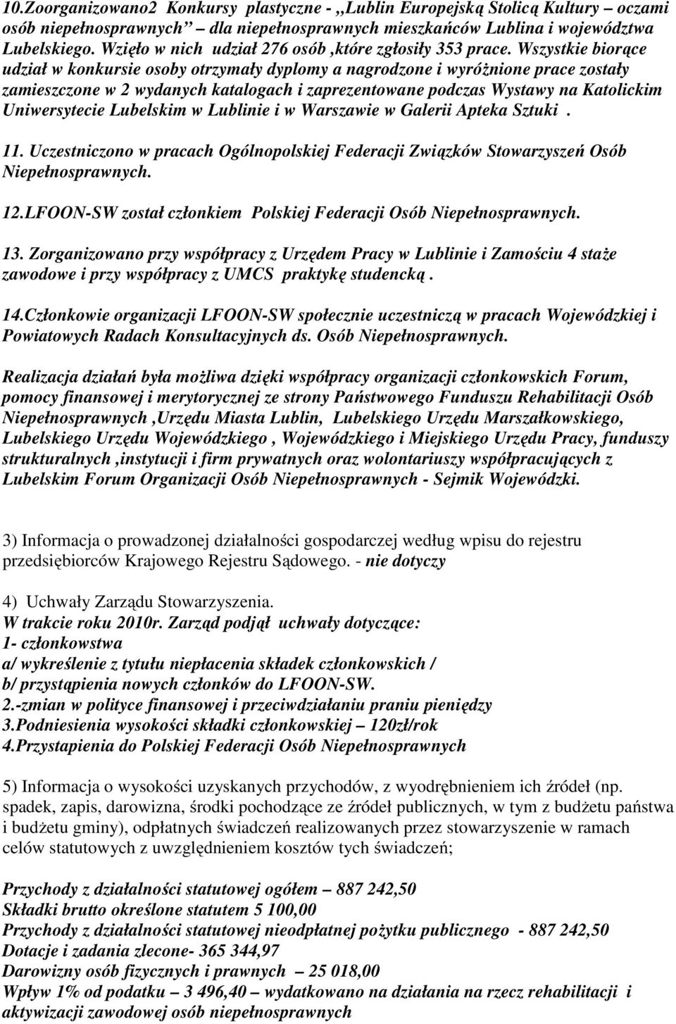 Wszystkie biorące udział w konkursie osoby otrzymały dyplomy a nagrodzone i wyróżnione prace zostały zamieszczone w 2 wydanych katalogach i zaprezentowane podczas Wystawy na Katolickim Uniwersytecie