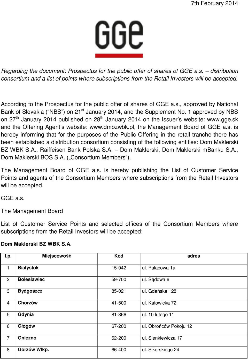 1 approved by NBS on 27 th January 2014 publish