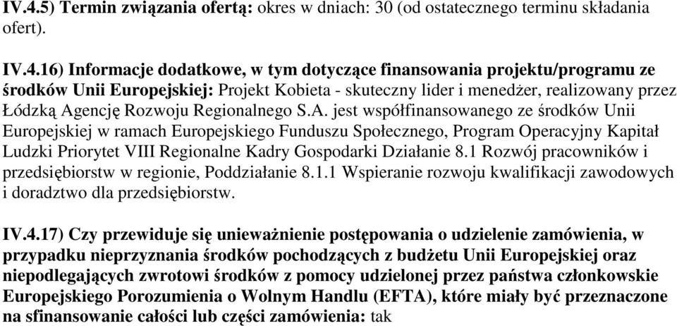 encję Rozwoju Regionalnego S.A.