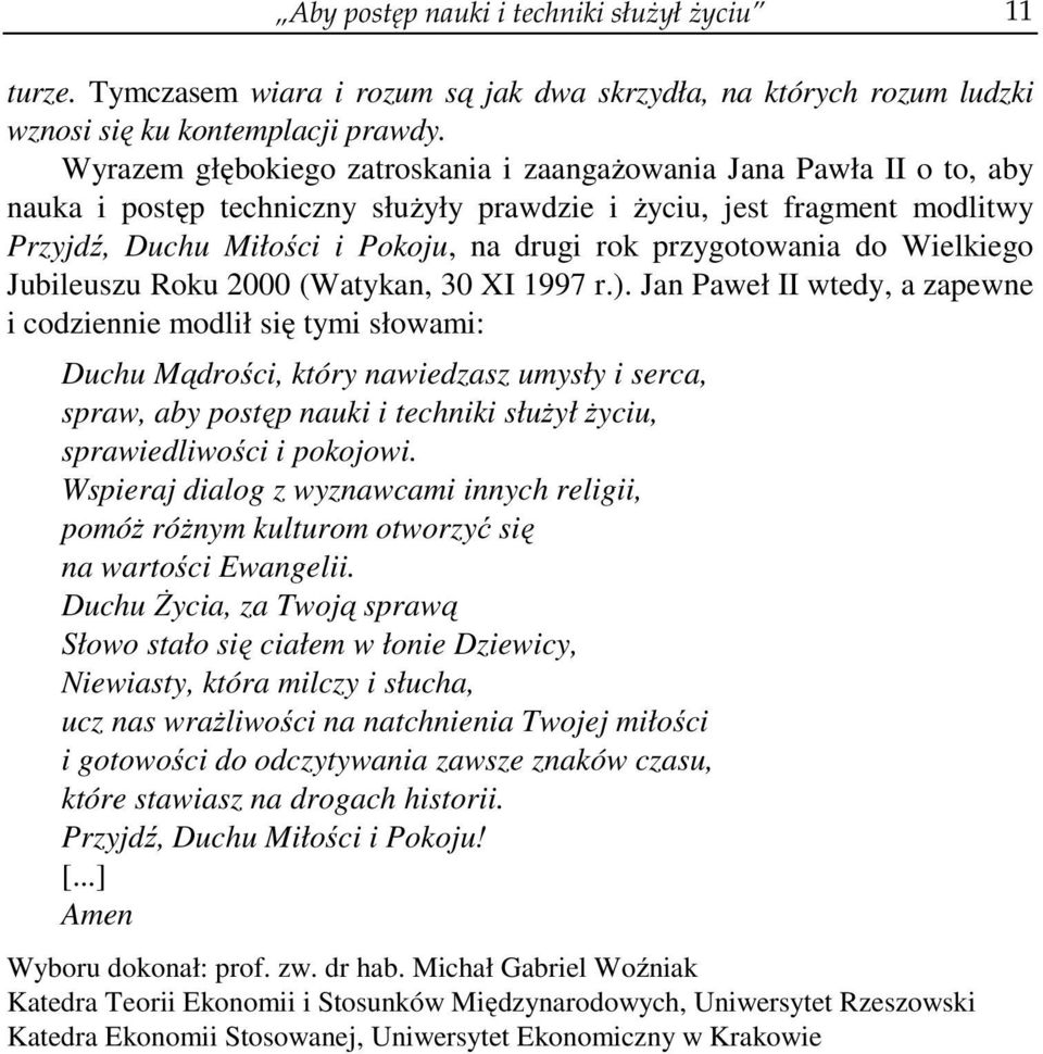 przygotowania do Wielkiego Jubileuszu Roku 2000 (Watykan, 30 XI 1997 r.).