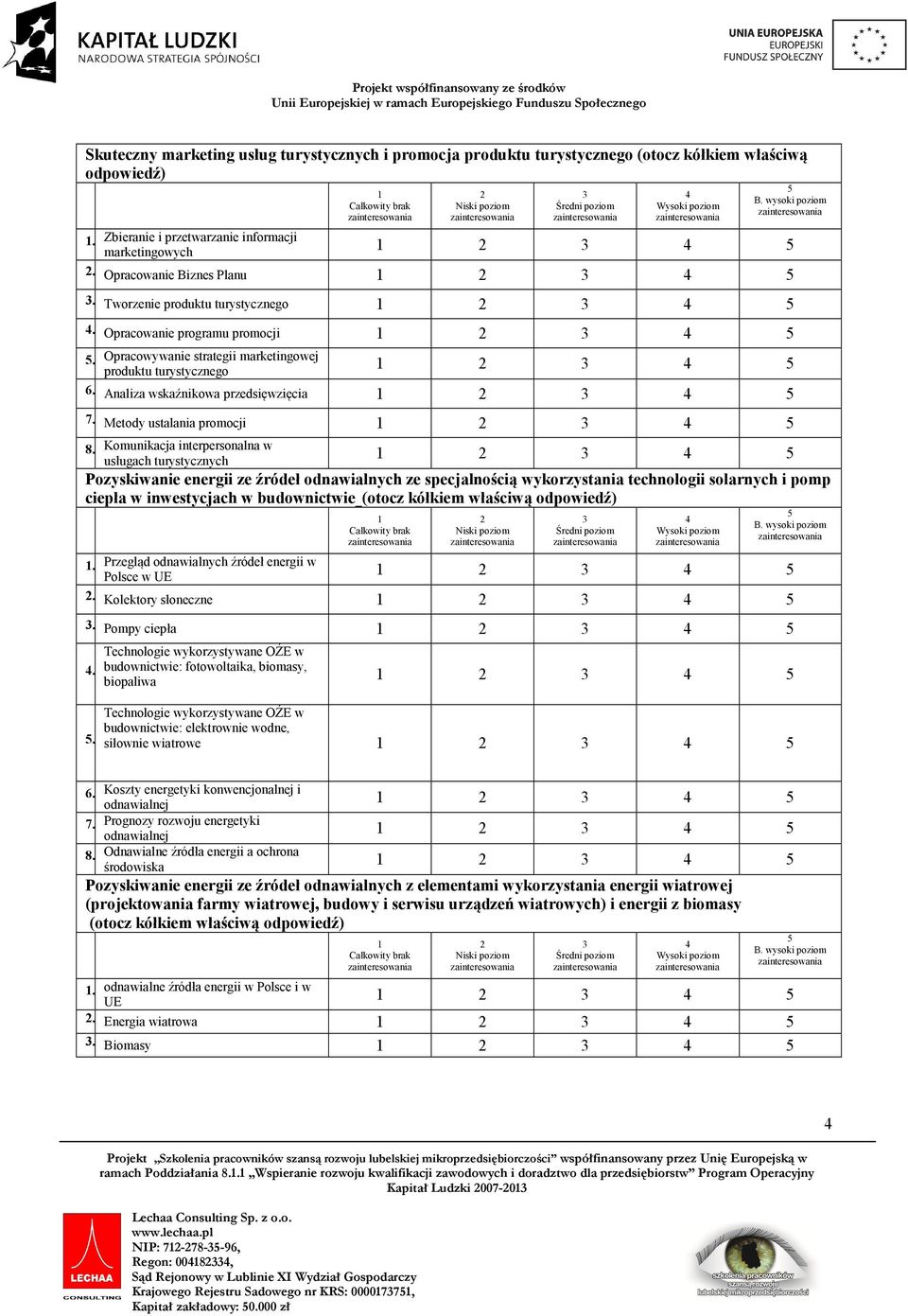 Opracwywanie strategii marketingwej prduktu turystyczneg 6. Analiza wskaźnikwa przedsięwzięcia 7. Metdy ustalania prmcji 8.
