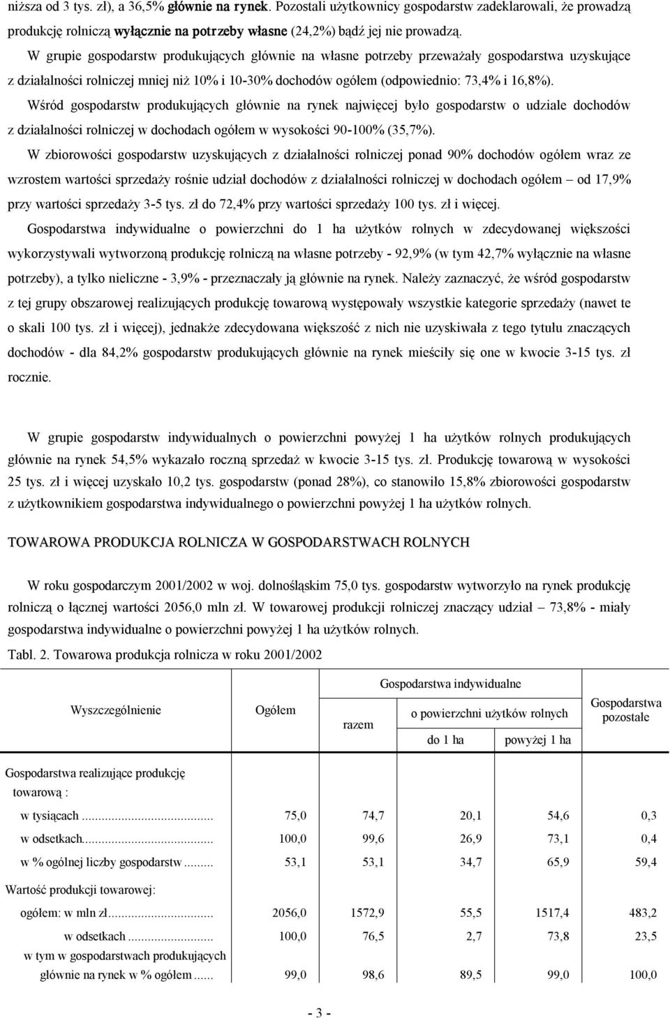 Wśród gospodarstw produkujących głównie na rynek najwięcej było gospodarstw o udziale dochodów z działalności rolniczej w dochodach ogółem w wysokości 90 100% (35,7%).