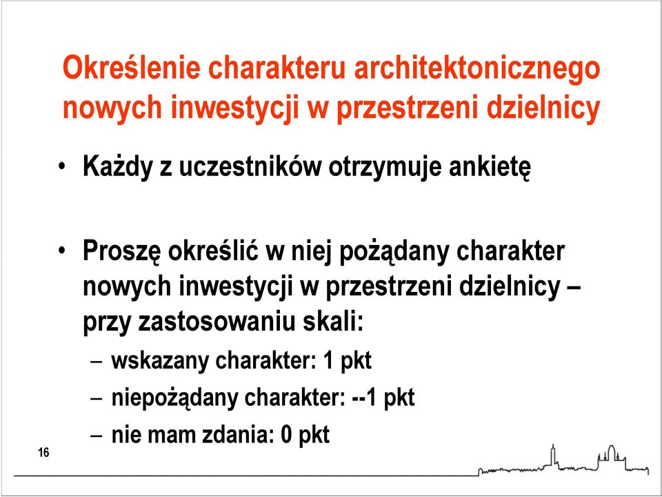 poŝądany charakter nowych inwestycji w przestrzeni dzielnicy przy