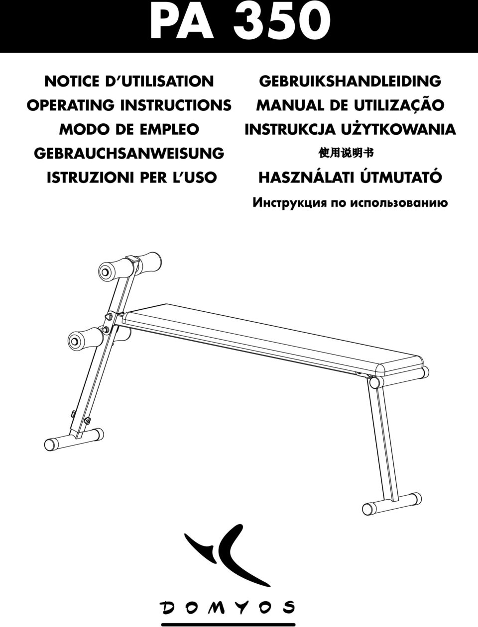 GEBRUIKSHANDLEIDING MANUAL DE UTILIZAÇÃO INSTRUKCJA