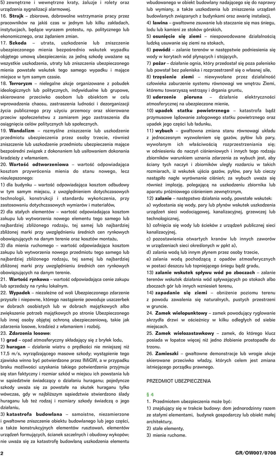 politycznego lub ekonomicznego, oraz àdaniem zmian. 17.