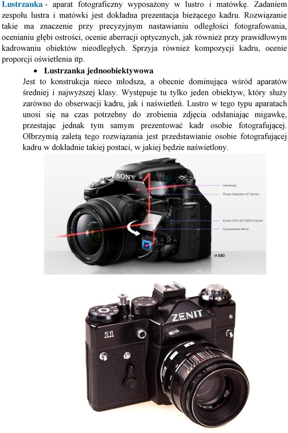 Temat: Podział aparatów fotograficznych - PDF Free Download