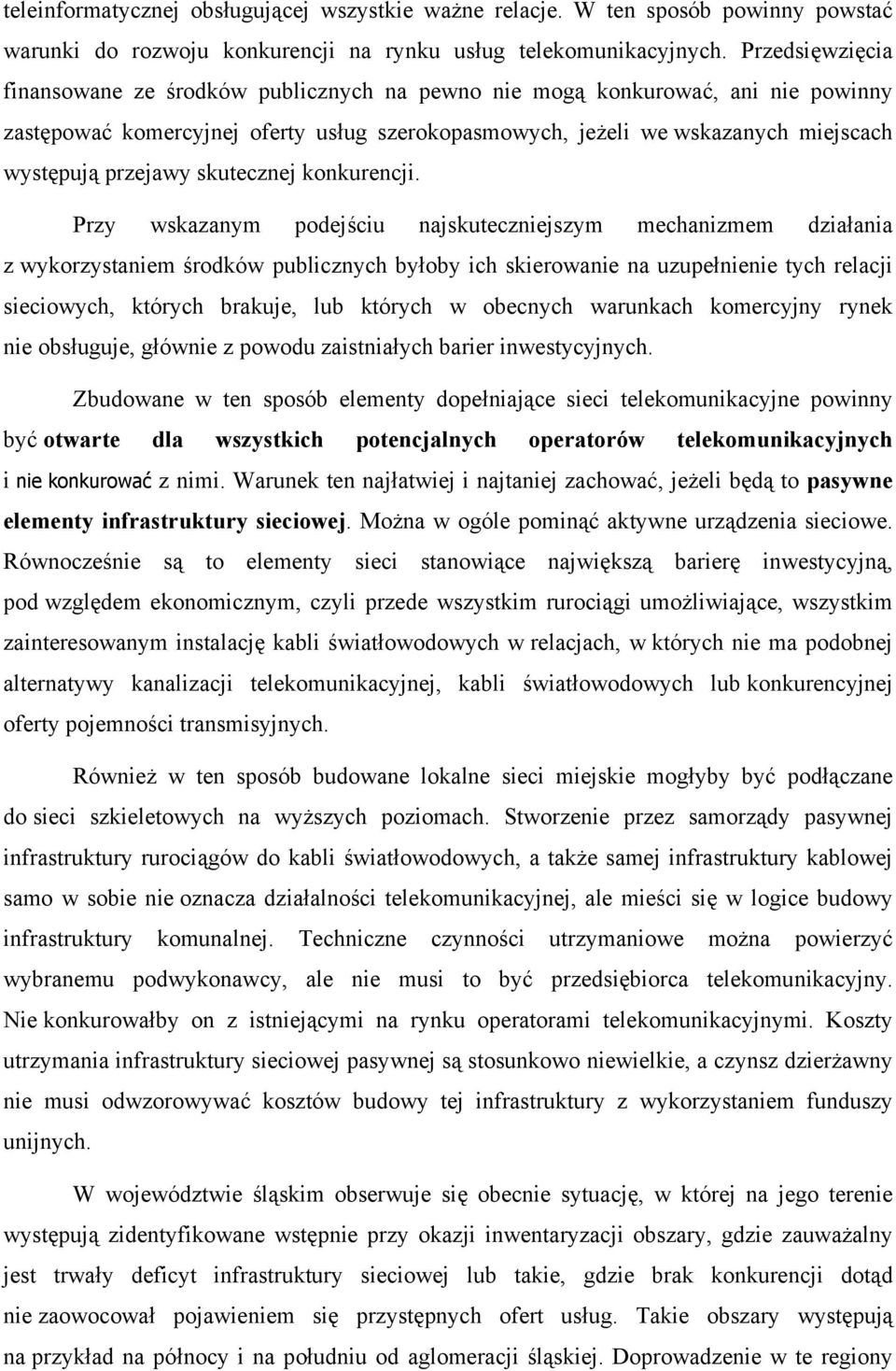 przejawy skutecznej konkurencji.