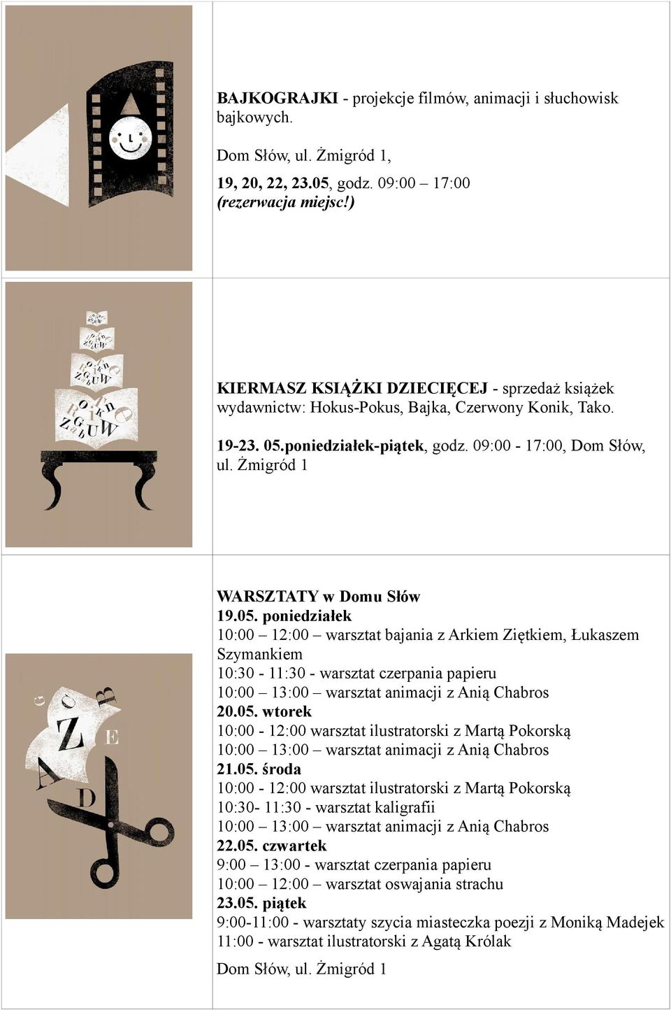 Żmigród 1 WARSZTATY w Domu Słów 19.05.
