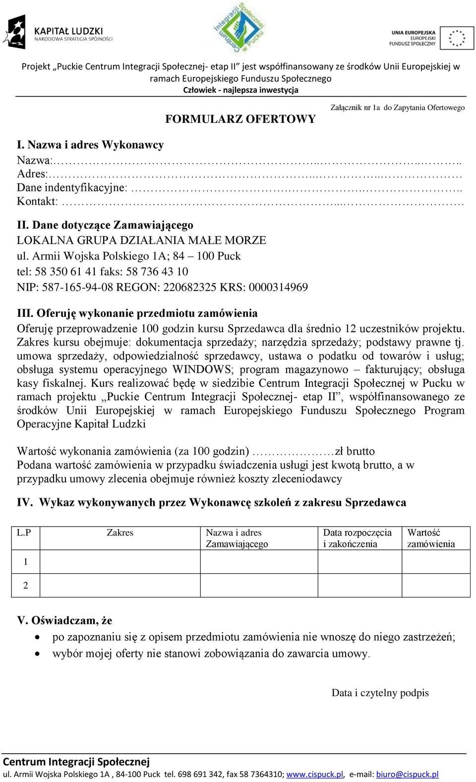 umowa sprzedaży, odpowiedzialność sprzedawcy, ustawa o podatku od towarów i usług; obsługa systemu operacyjnego WINDOWS; program magazynowo fakturujący; obsługa kasy fiskalnej.