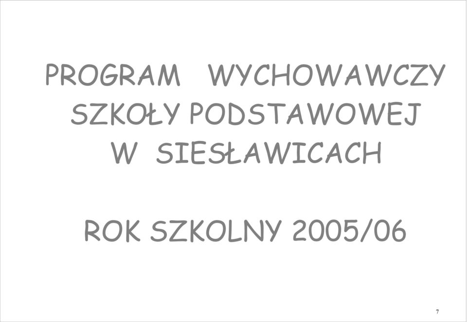 PODSTAWOWEJ W