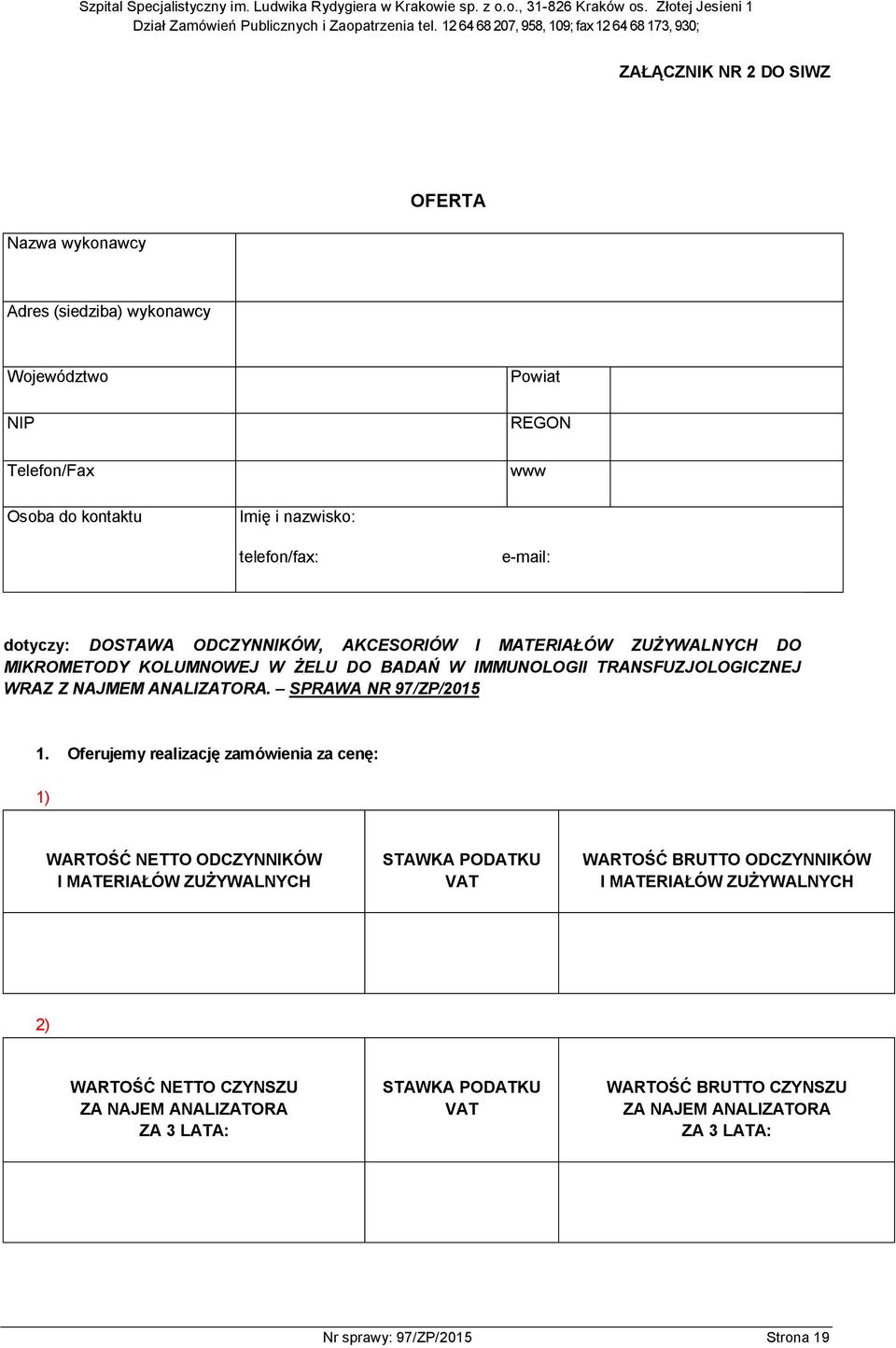 SPRAWA NR 97/ZP/2015 1.