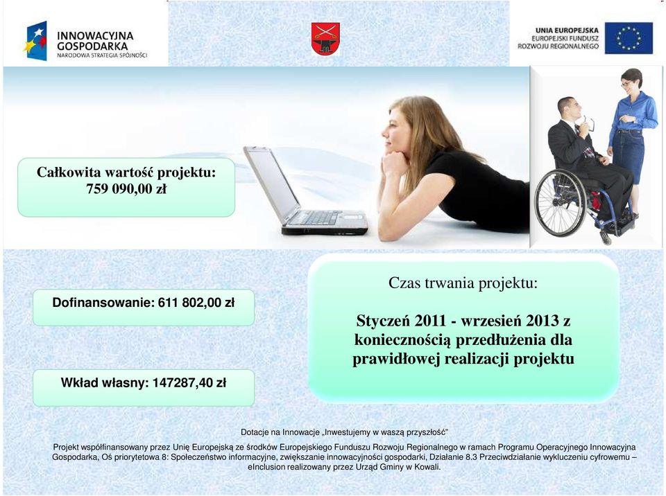 zł Czas trwania projektu: Styczeń 2011 - wrzesień