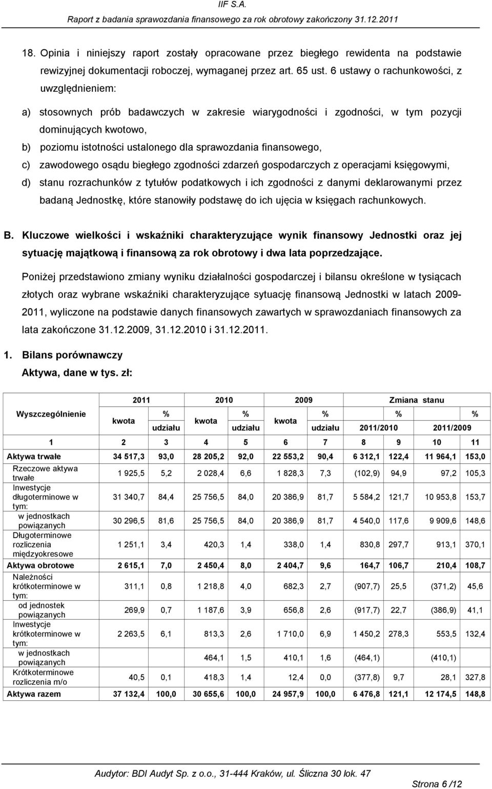finansowego, c) zawodowego os du biegłego zgodności zdarzeń gospodarczych z operacjami księgowymi, d) stanu rozrachunków z tytułów podatkowych i ich zgodności z danymi deklarowanymi przez badan