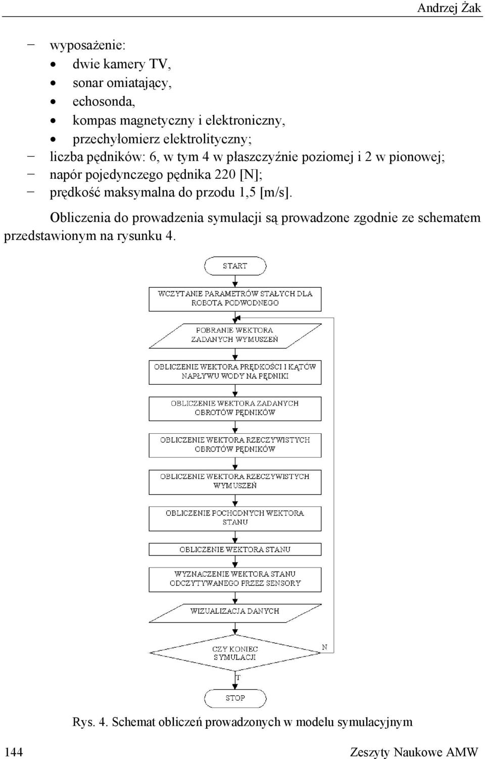 [N]; prędkość maksymalna do przodu 1,5 [m/s].