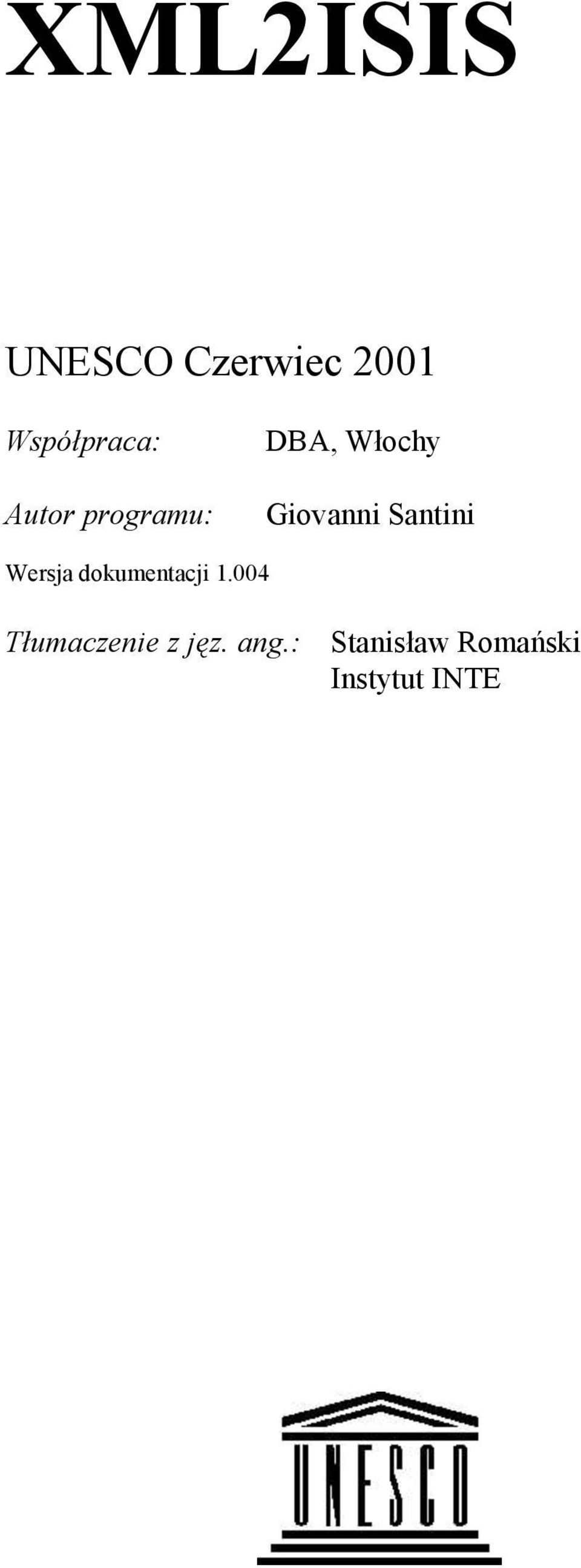 Santini Wersja dokumentacji 1.