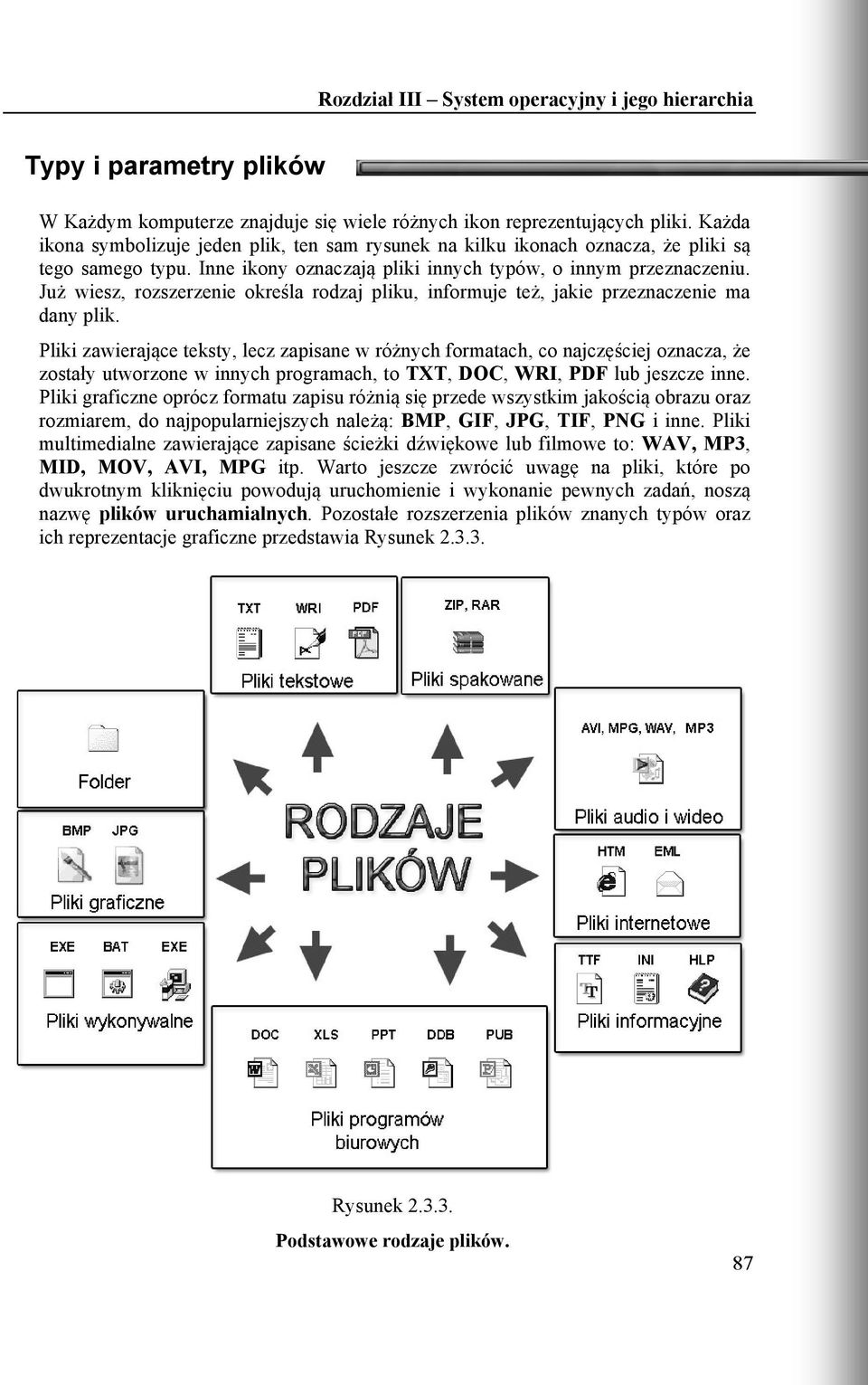 Już wiesz, rozszerzenie określa rodzaj pliku, informuje też, jakie przeznaczenie ma dany plik.