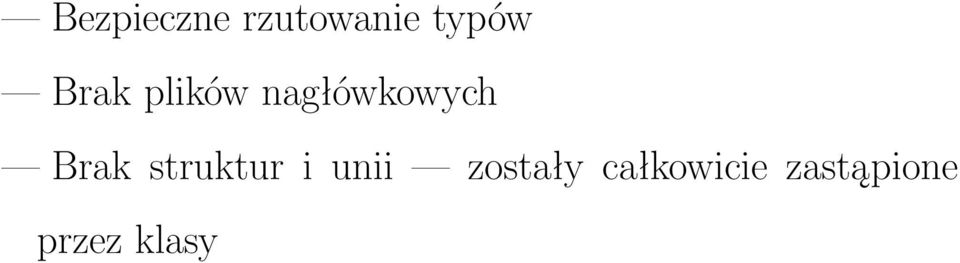 Brak struktur i unii zostały
