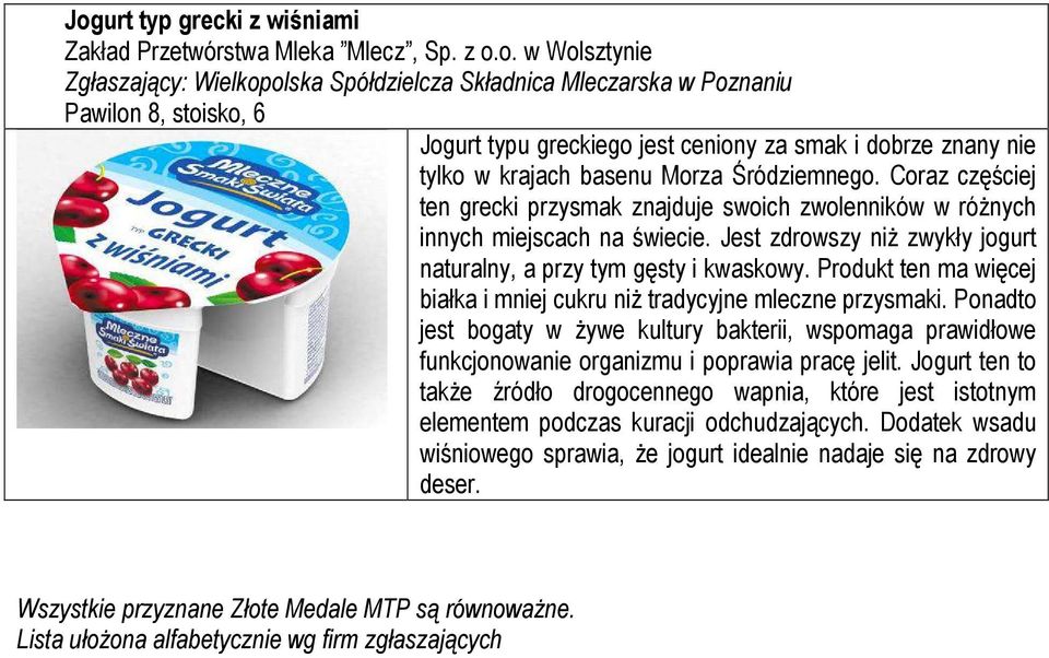 Jest zdrowszy niż zwykły jogurt naturalny, a przy tym gęsty i kwaskowy. Produkt ten ma więcej białka i mniej cukru niż tradycyjne mleczne przysmaki.