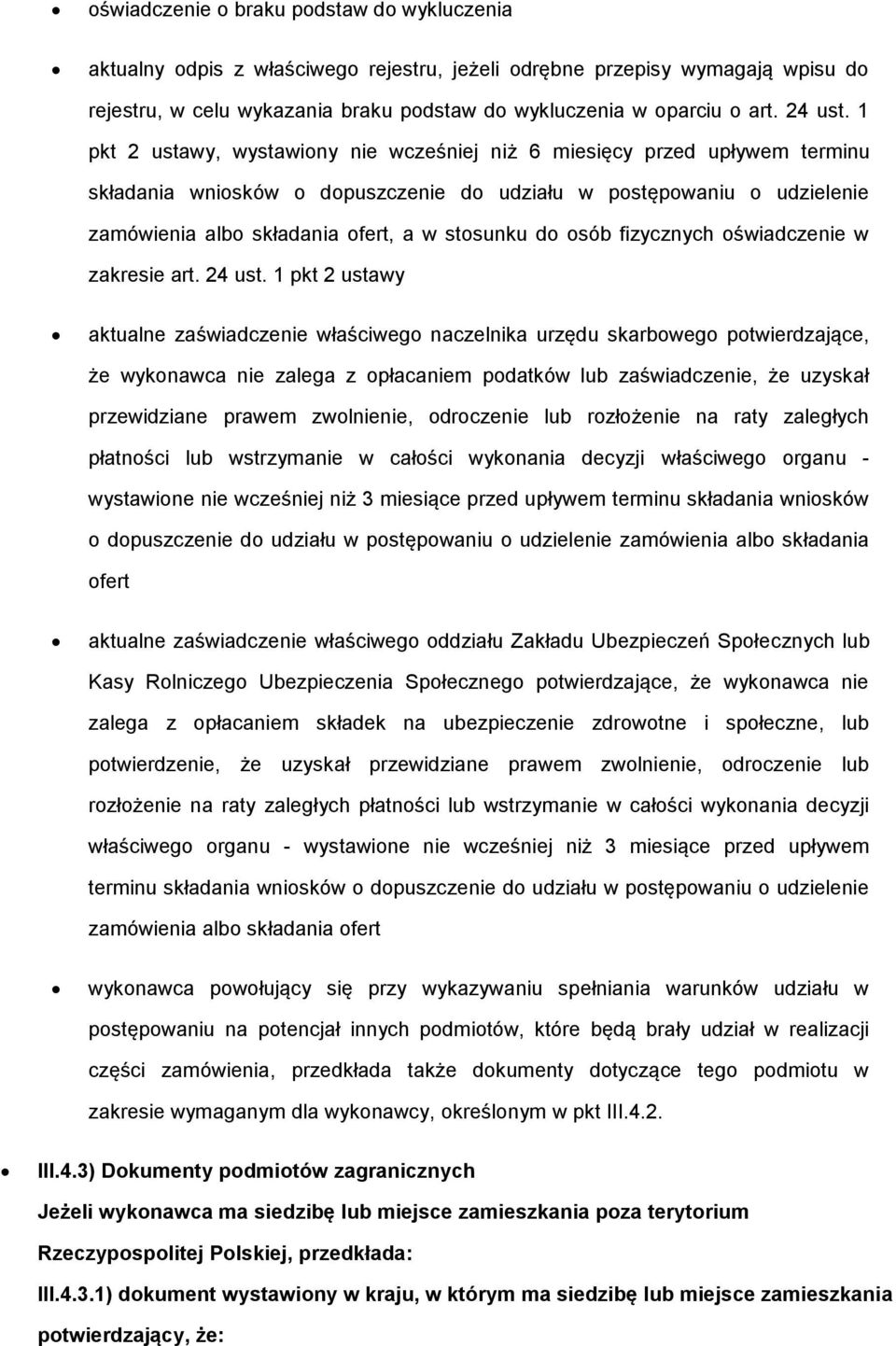 fizycznych świadczenie w zakresie art. 24 ust.