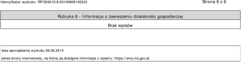 06.06.2014 adres strony internetowej, na której są