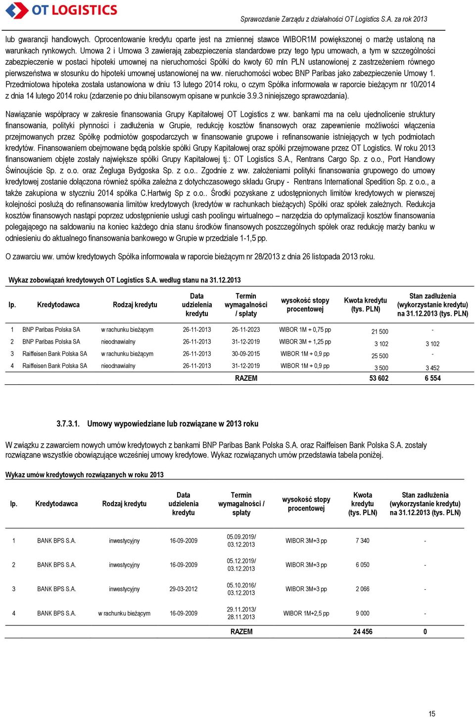 z zastrzeżeniem równego pierwszeństwa w stosunku do hipoteki umownej ustanowionej na ww. nieruchomości wobec BNP Paribas jako zabezpieczenie Umowy 1.