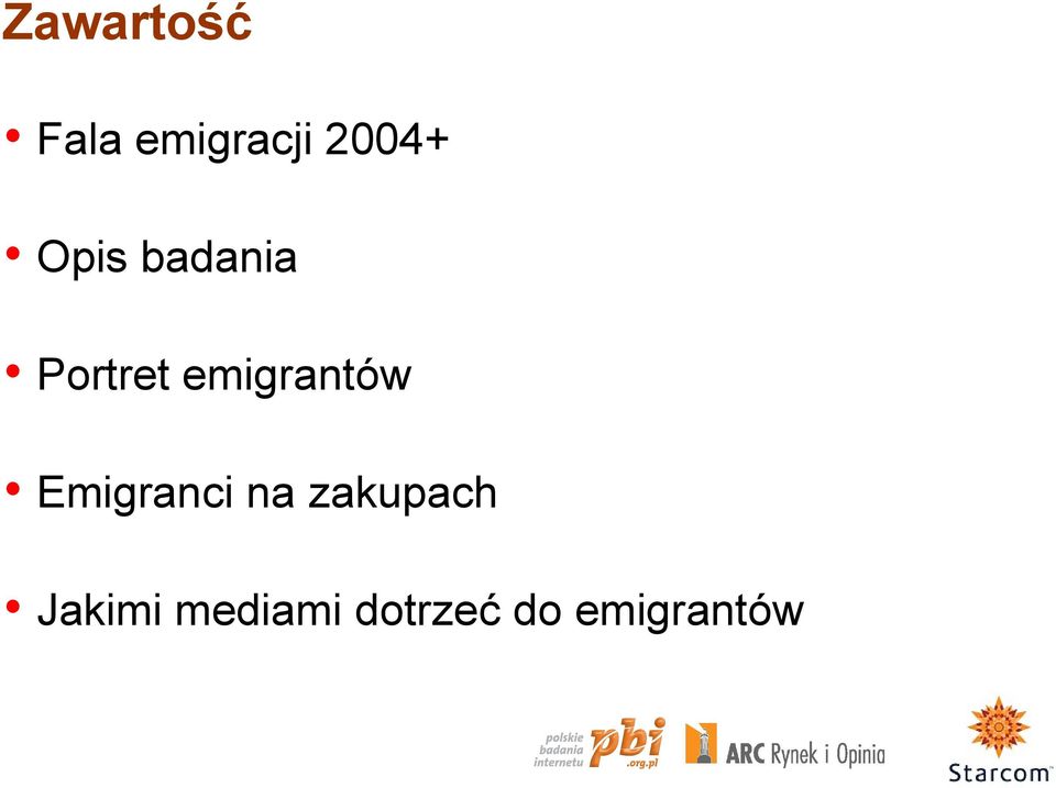 emigrantów Emigranci na