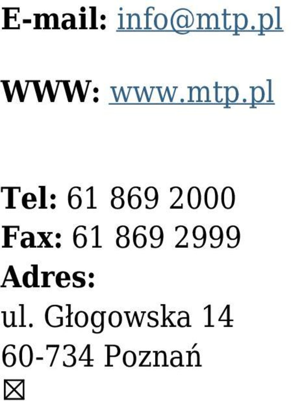 pl Tel: 61 869 2000 Fax: