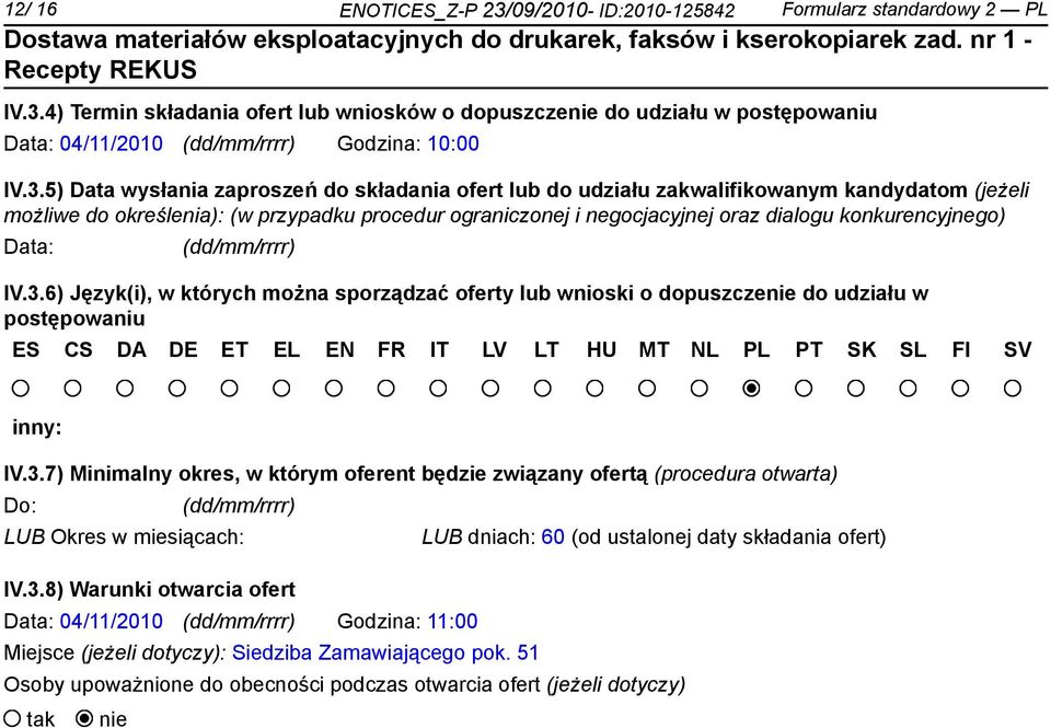 konkurencyjnego) Data: (dd/mm/rrrr) IV.3.