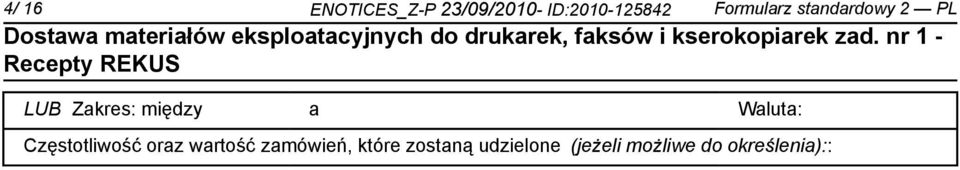 Waluta: Częstotliwość oraz wartość zamówień,