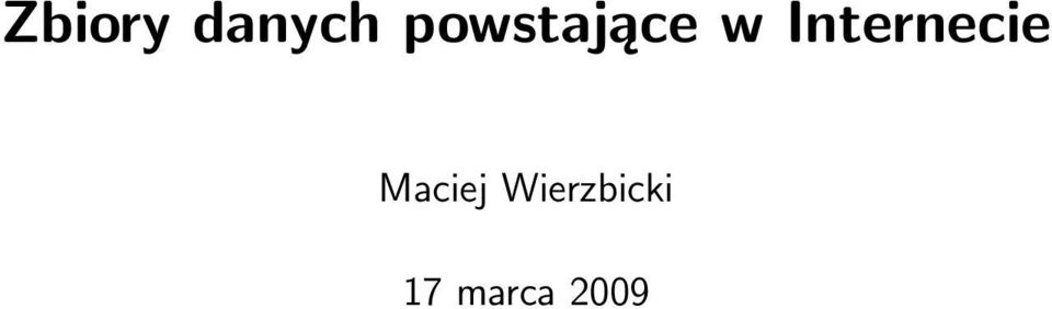 Internecie Maciej