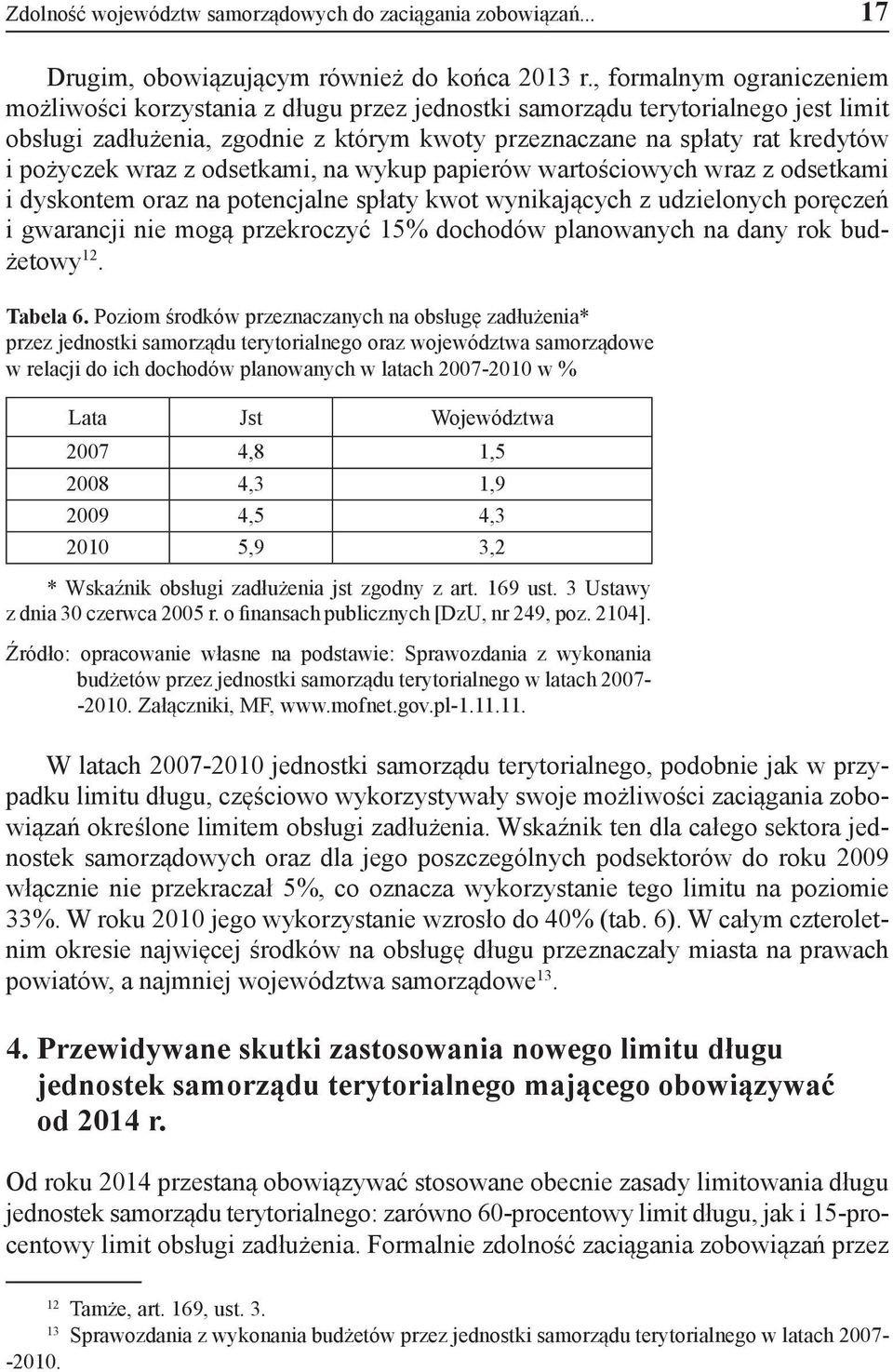 wraz z odsetkami, na wykup papierów wartościowych wraz z odsetkami i dyskontem oraz na potencjalne spłaty kwot wynikających z udzielonych poręczeń i gwarancji nie mogą przekroczyć 15% dochodów